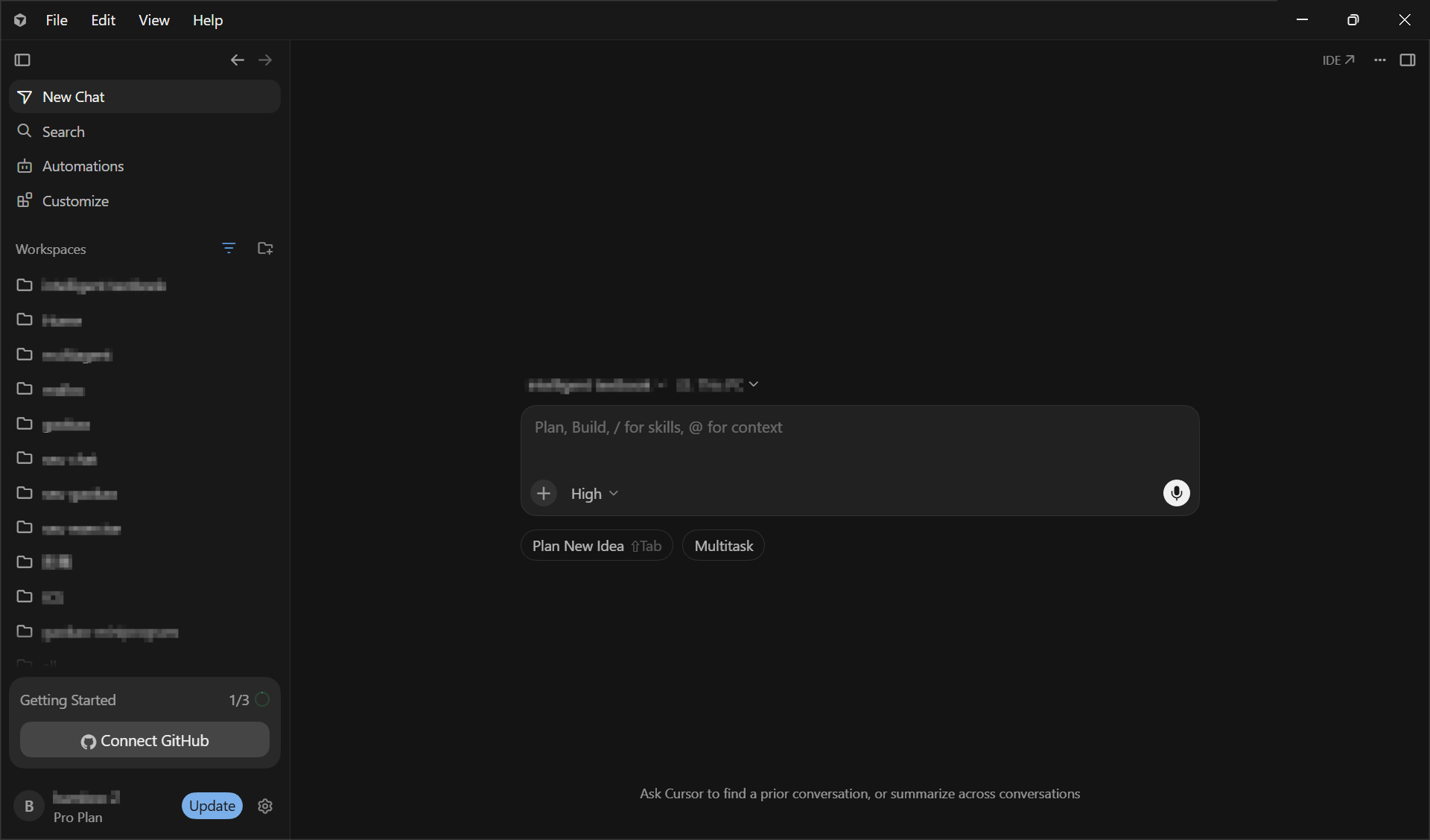 Cursor 的 Agents Window 模式,侧边直接开着一个对话框